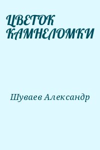 Шуваев Александр - ЦВЕТОК КАМНЕЛОМКИ