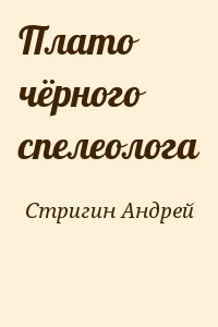 Стригин Андрей - Плато чёрного спелеолога